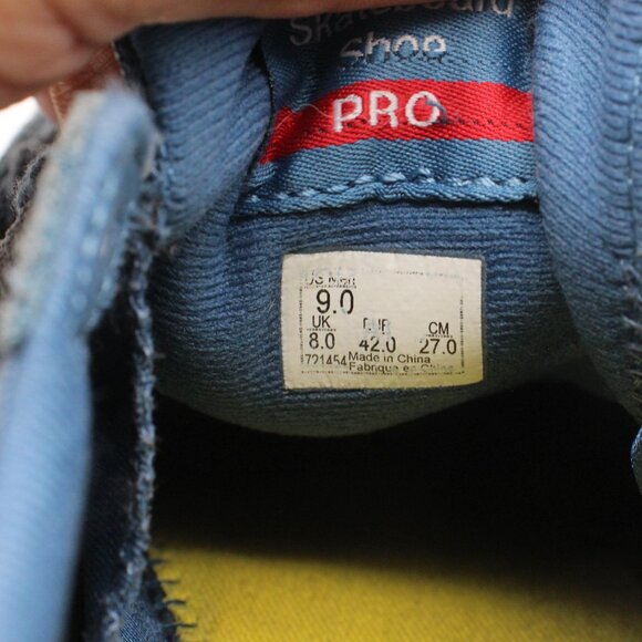 Vans Berle Pro Skate Shoes Men's Size 9 Blue Yellow Sneakers Athletic Shoes - Picture 3 of 10